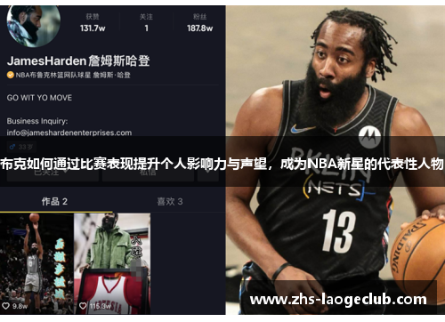 布克如何通过比赛表现提升个人影响力与声望，成为NBA新星的代表性人物